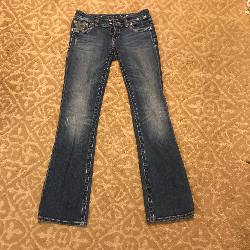 Miss Me rare rhinestone bootcut